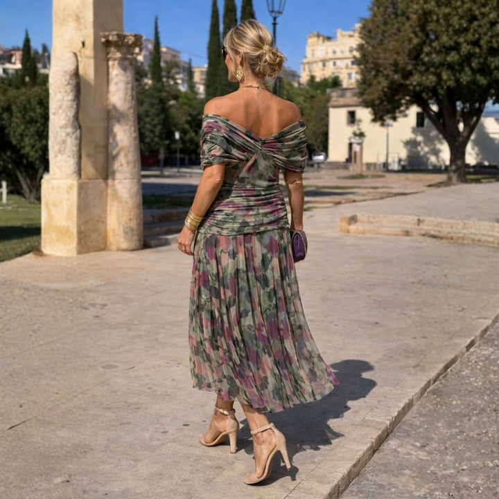 Mikaela | Robe Maxi Off-Shoulder
