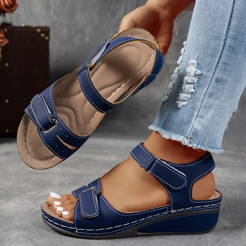 Sandales à talon compensé pour femmes