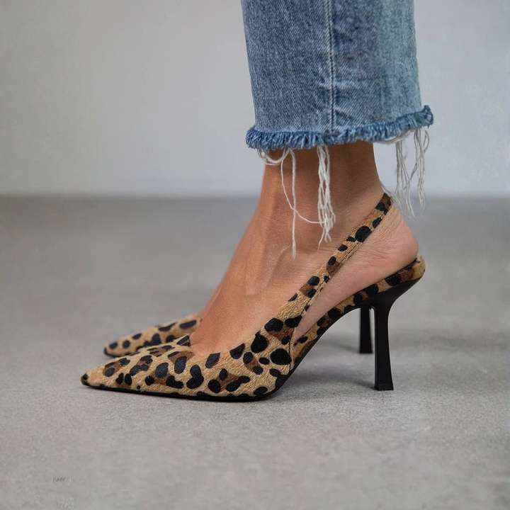 Margaret | Talons Léopard D'Orsay