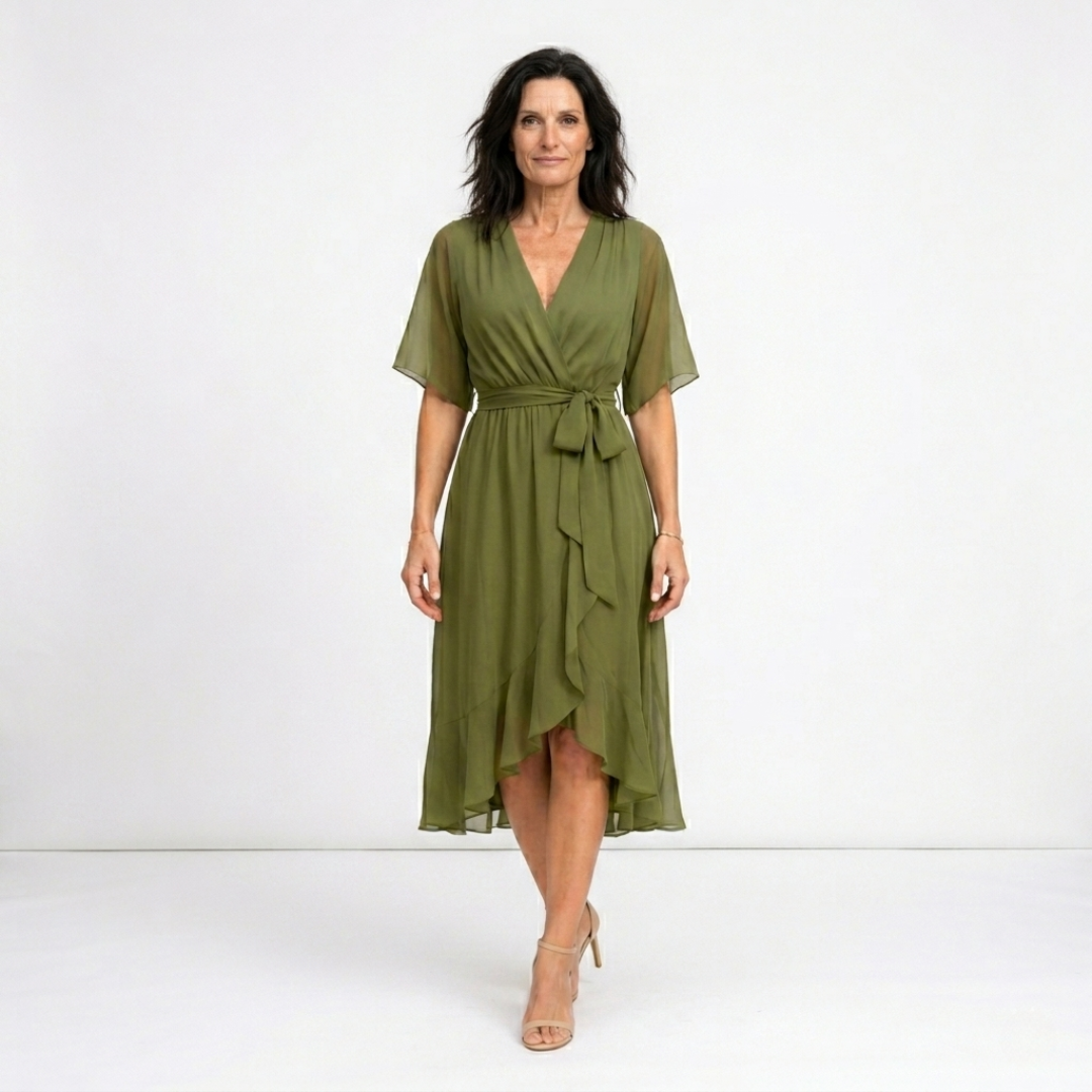 Monique - Robe midi fluide légère