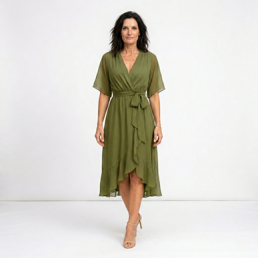 Monique - Robe midi fluide légère
