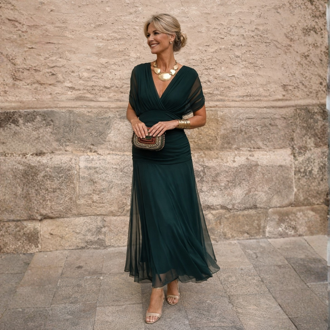 Mikaela | Robe Maxi Off-Shoulder