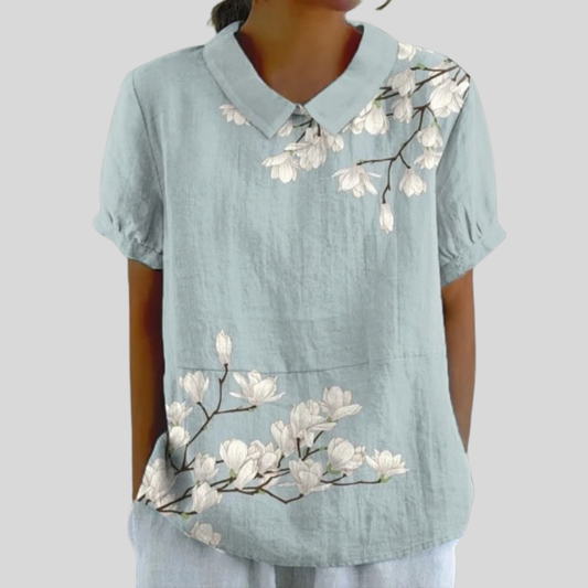 Haut Fleuri Confort Élégant