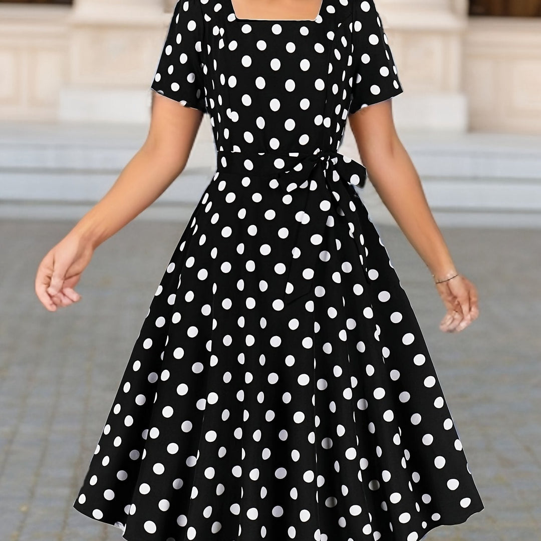 Marguerite™ | Élégante Robe à Pois Confortable et Intemporelle