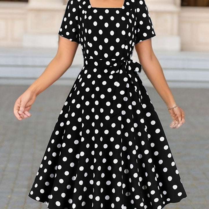 Marguerite™ | Élégante Robe à Pois Confortable et Intemporelle