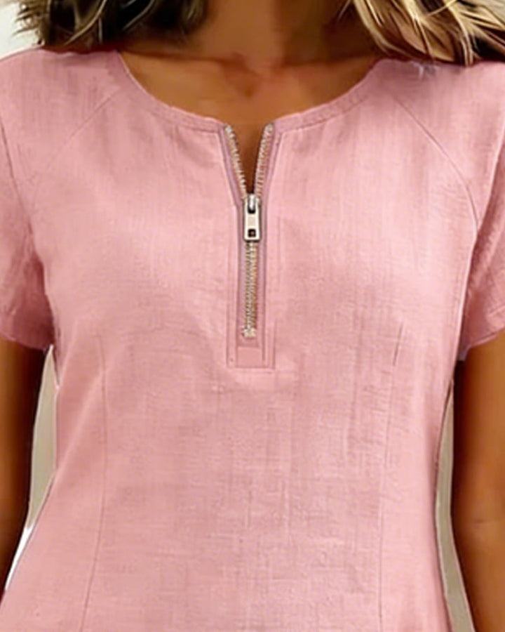 Robe | coton avec fermeture éclair