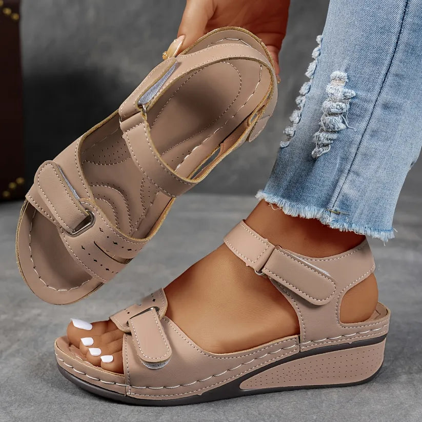 Sandales à talon compensé pour femmes