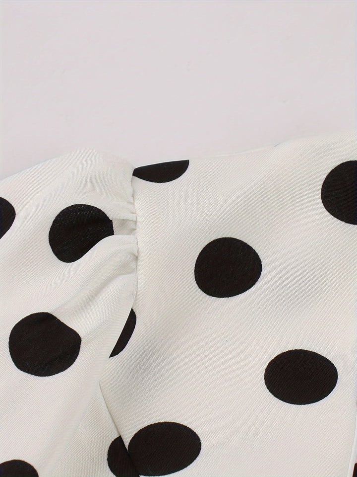 Marguerite™ | Élégante Robe à Pois Confortable et Intemporelle