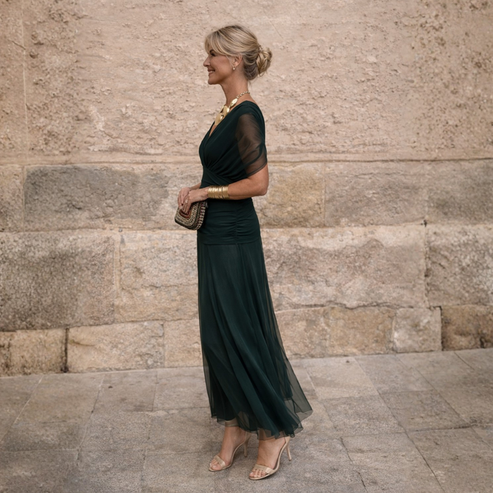 Mikaela | Robe Maxi Off-Shoulder