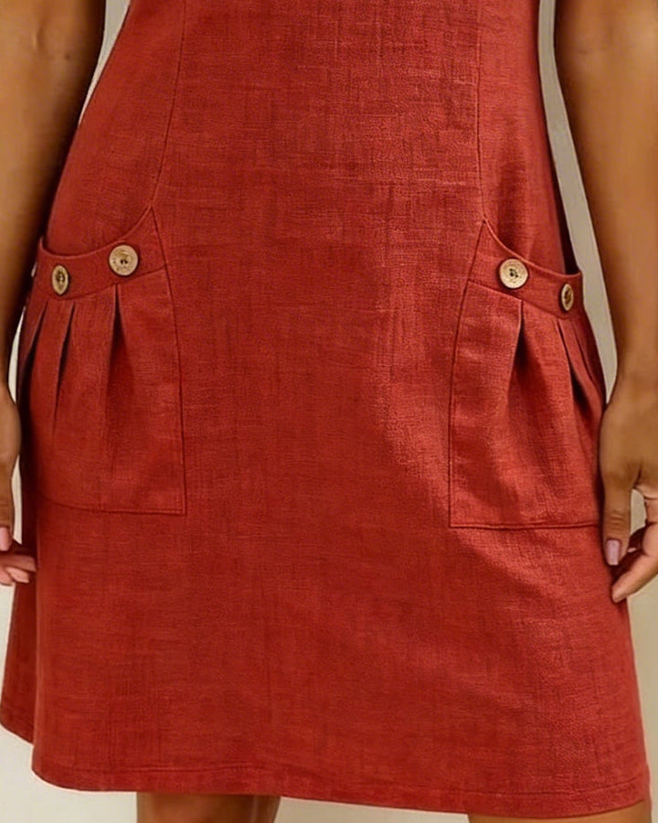 Robe | coton avec fermeture éclair