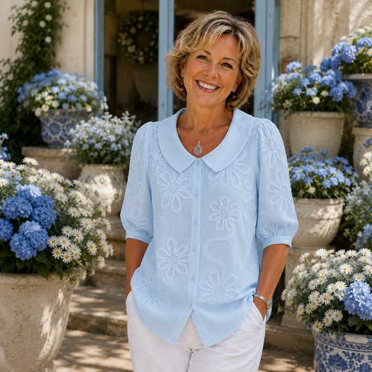 Fiora™ │ Blouse Florale Élégante