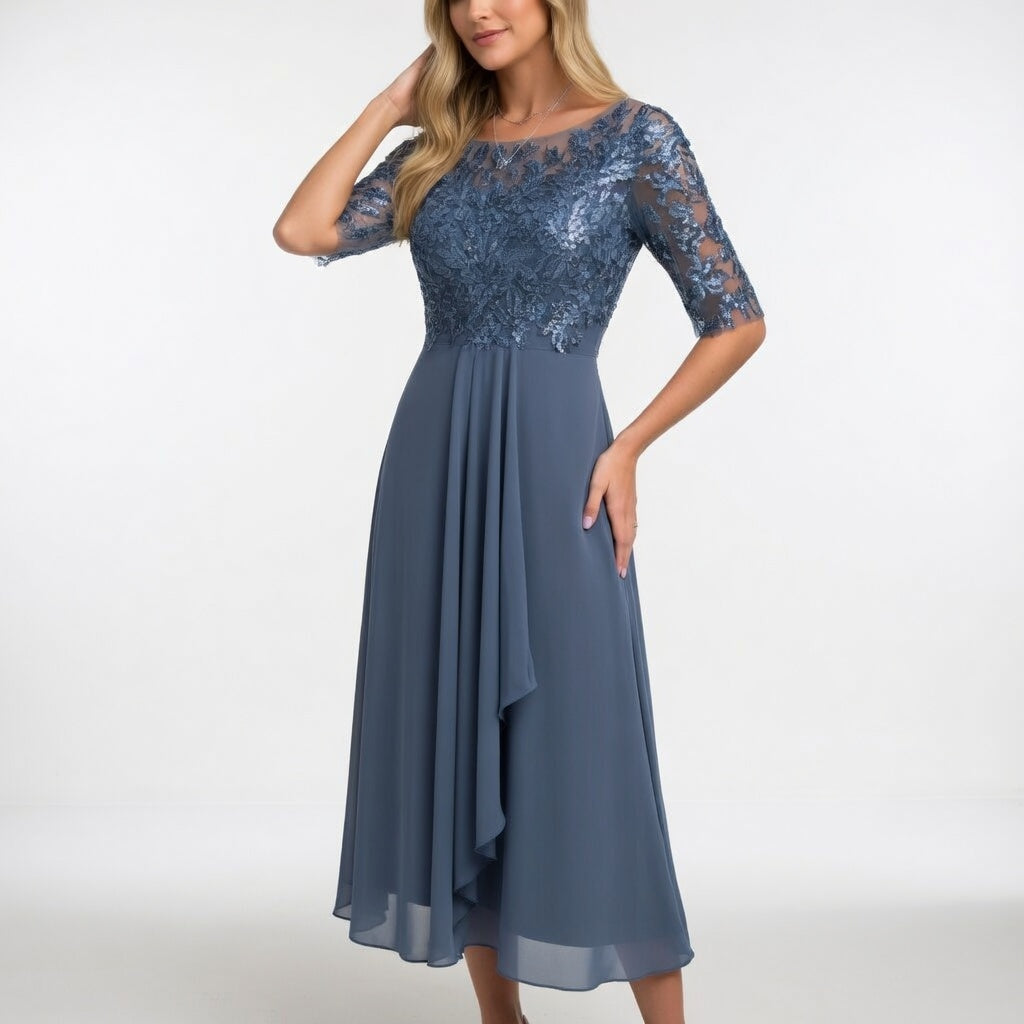 Séraphine™ — Robe midi en dentelle au style intemporel