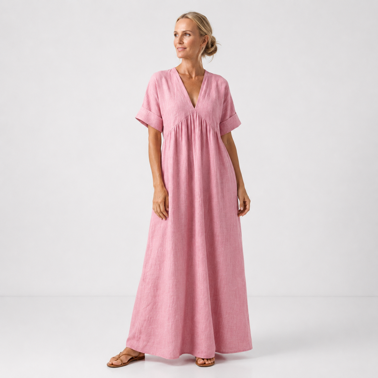 Alice - Robe maxi méditerranéenne fluide