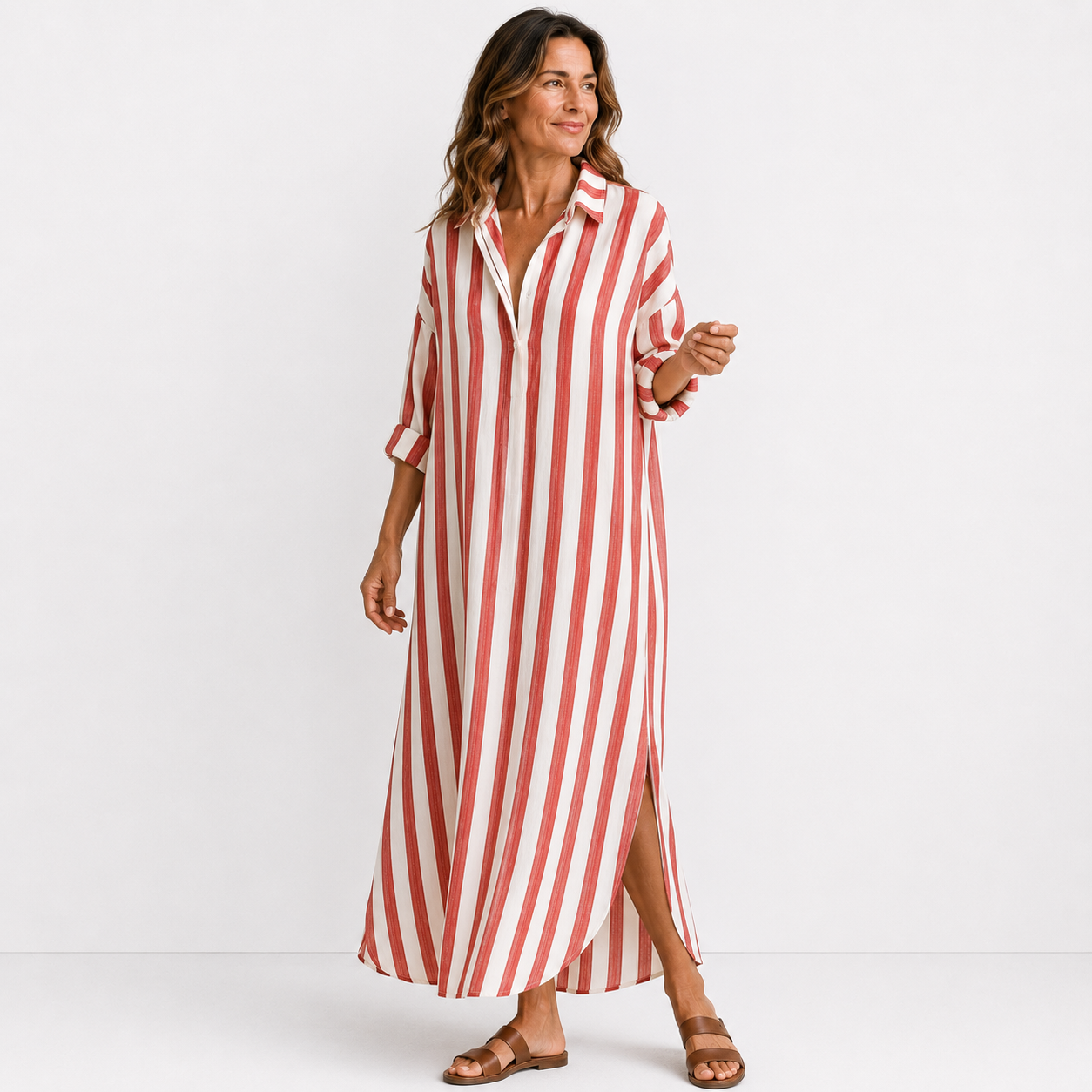 Pascale - Robe chemise longue