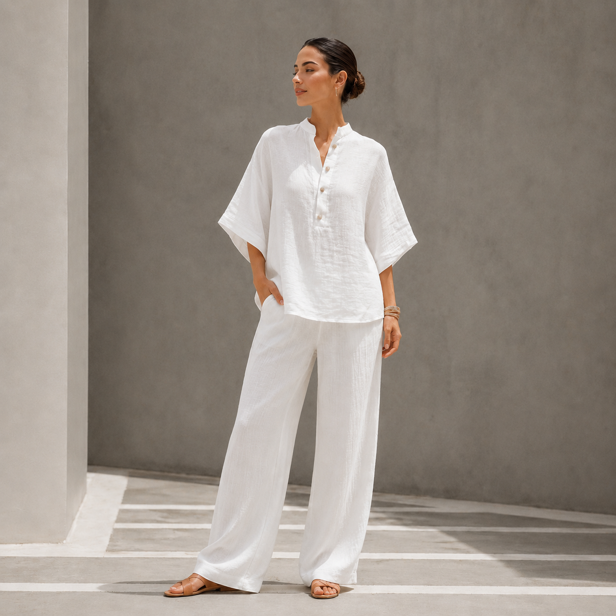 Floriane™ — Ensemble deux pièces élégant au style naturel