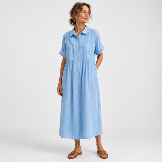 Charlotte - Robe chemise fluide estivale