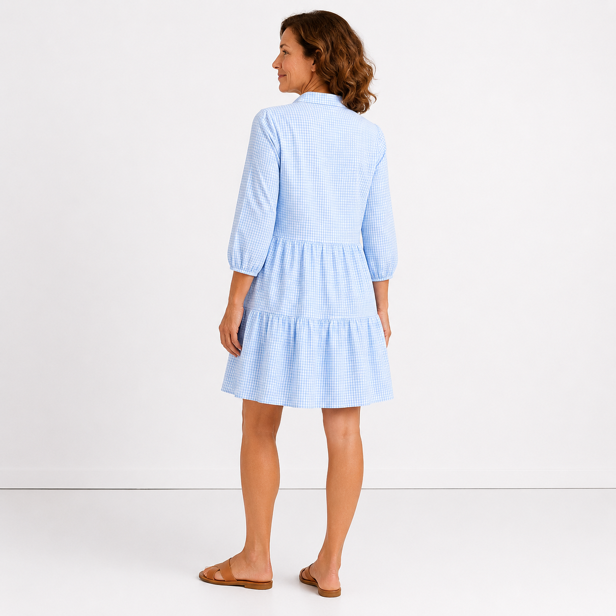 Olivia - Robe à carreaux élégante
