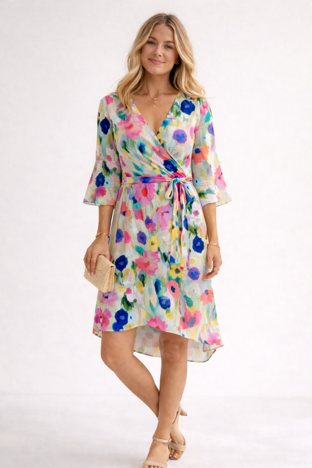 Mia - Robe Mini Fleurie Élégante