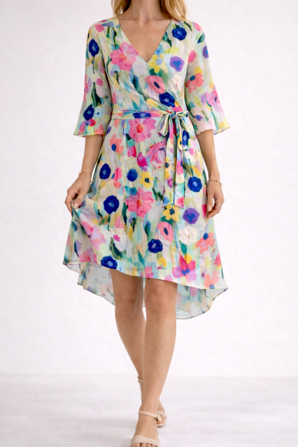 Mia - Robe Mini Fleurie Élégante