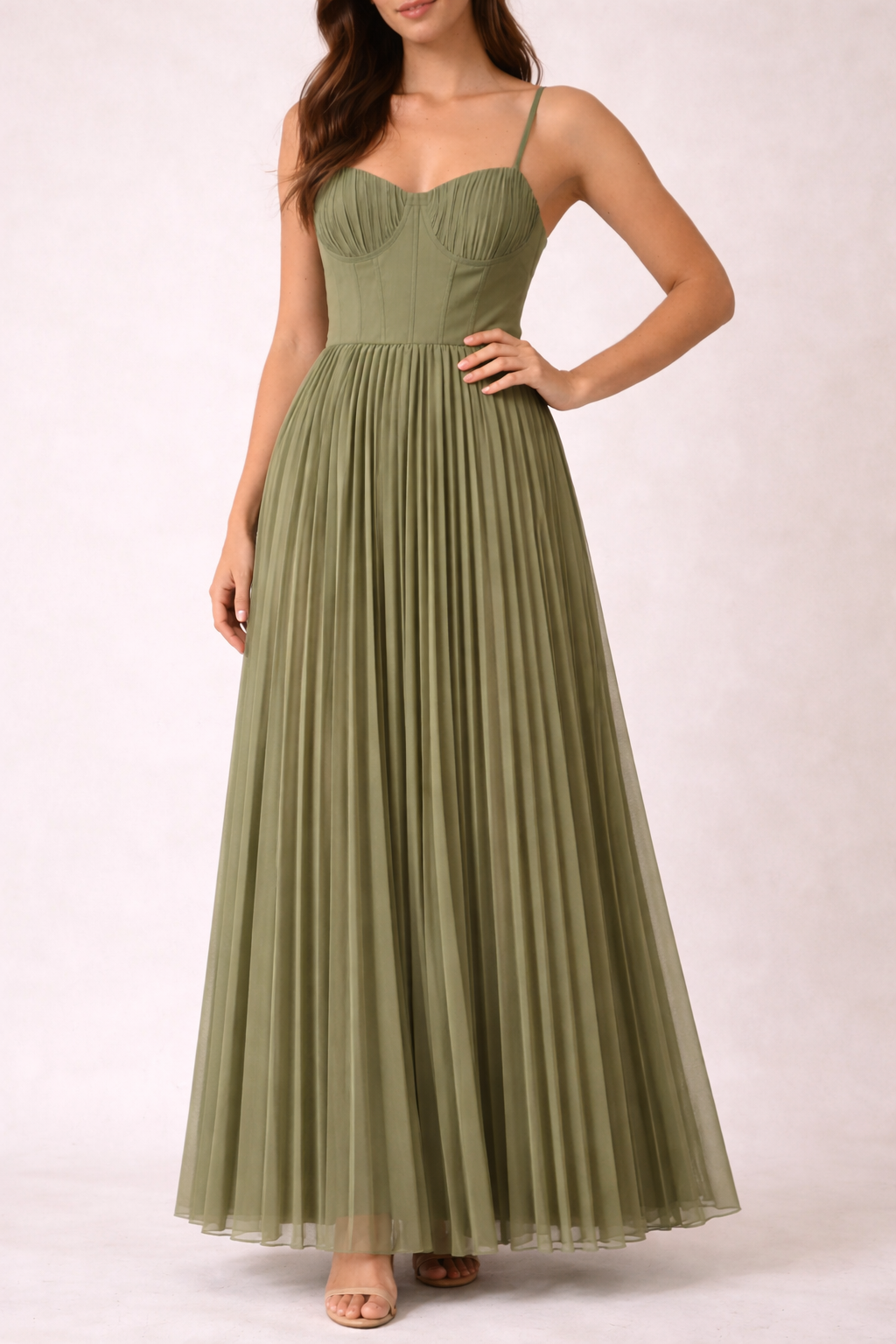 Isabella - Robe Midi Plissée