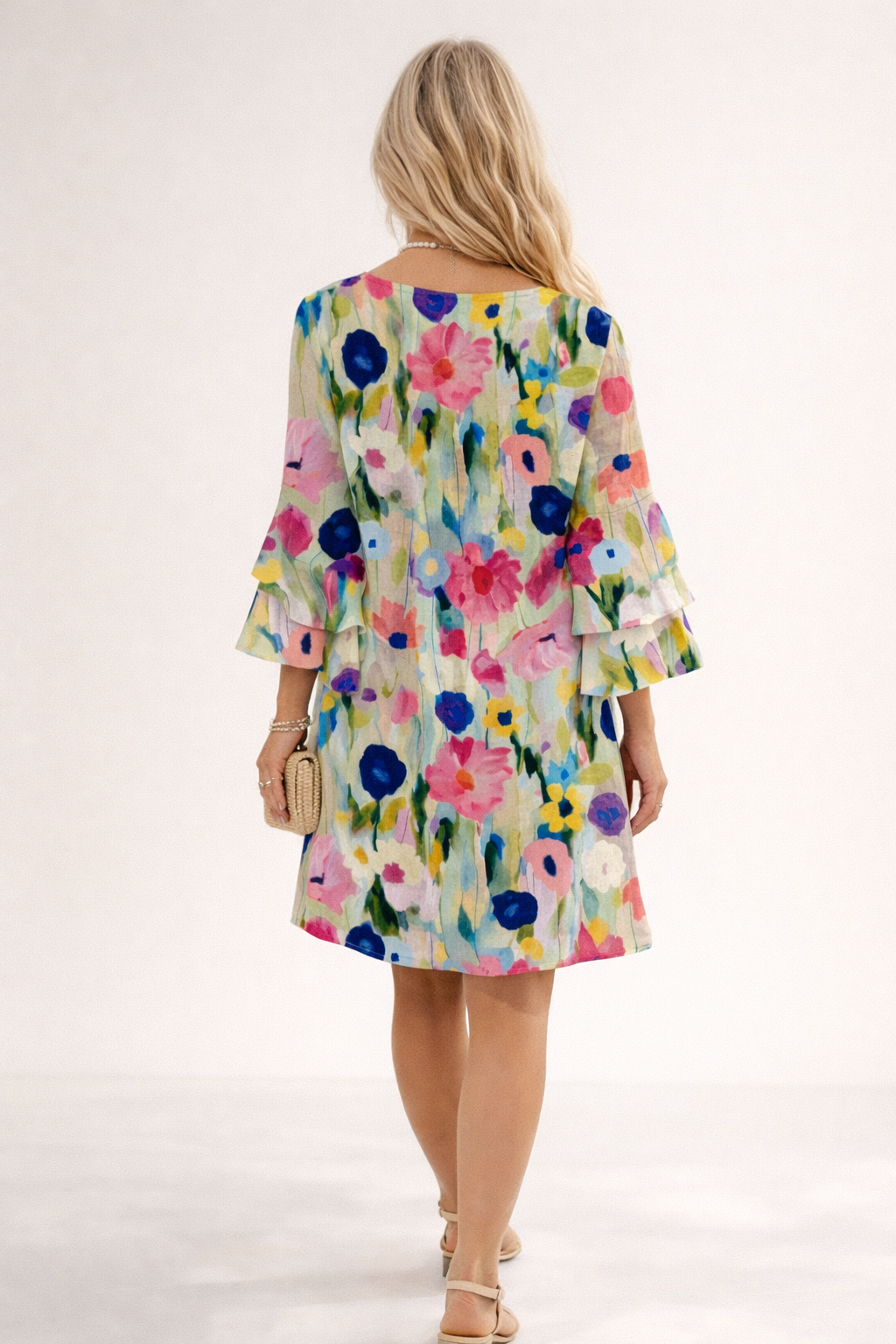 Mia - Robe Mini Fleurie Élégante