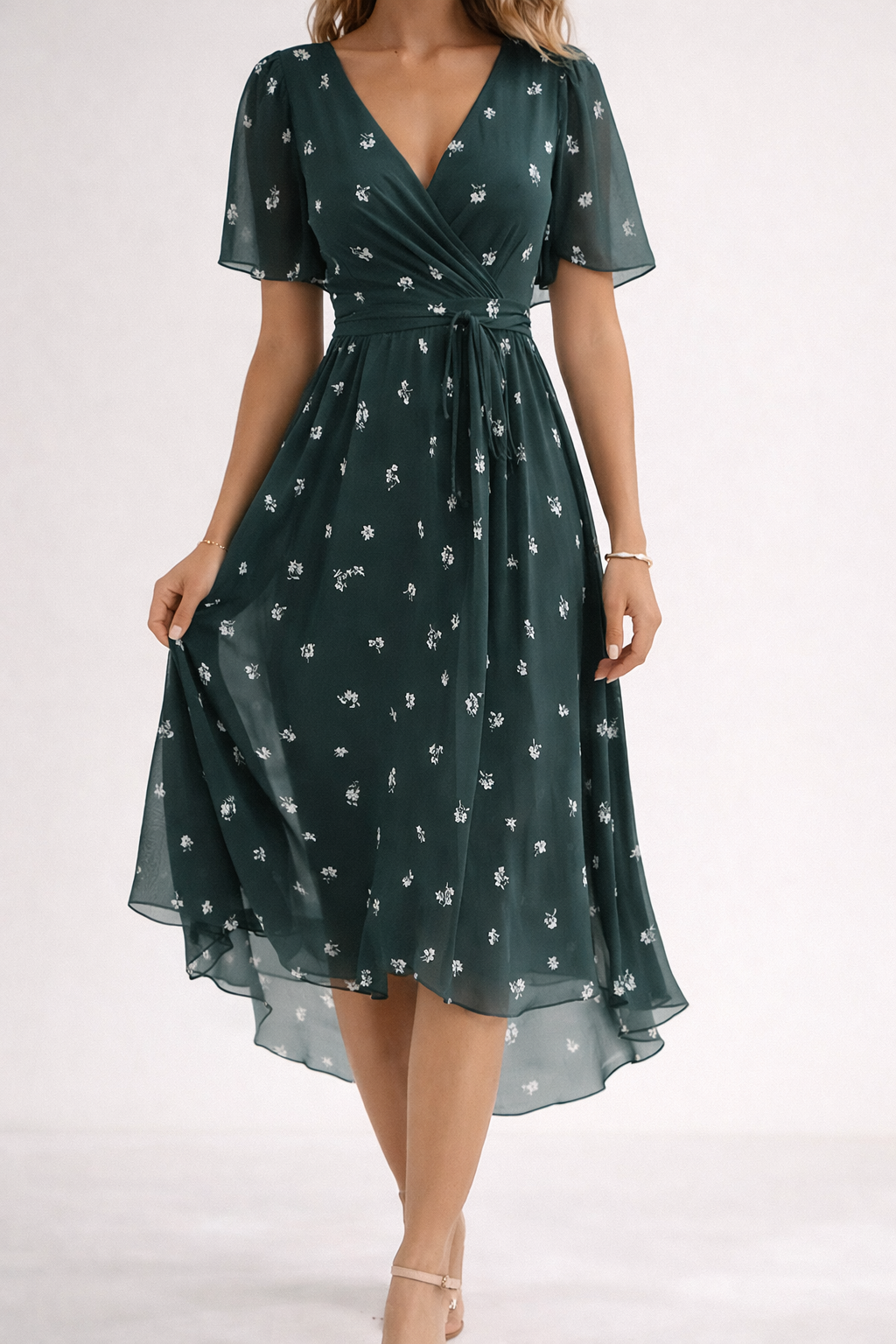 Mia - Robe Mini Fleurie Élégante