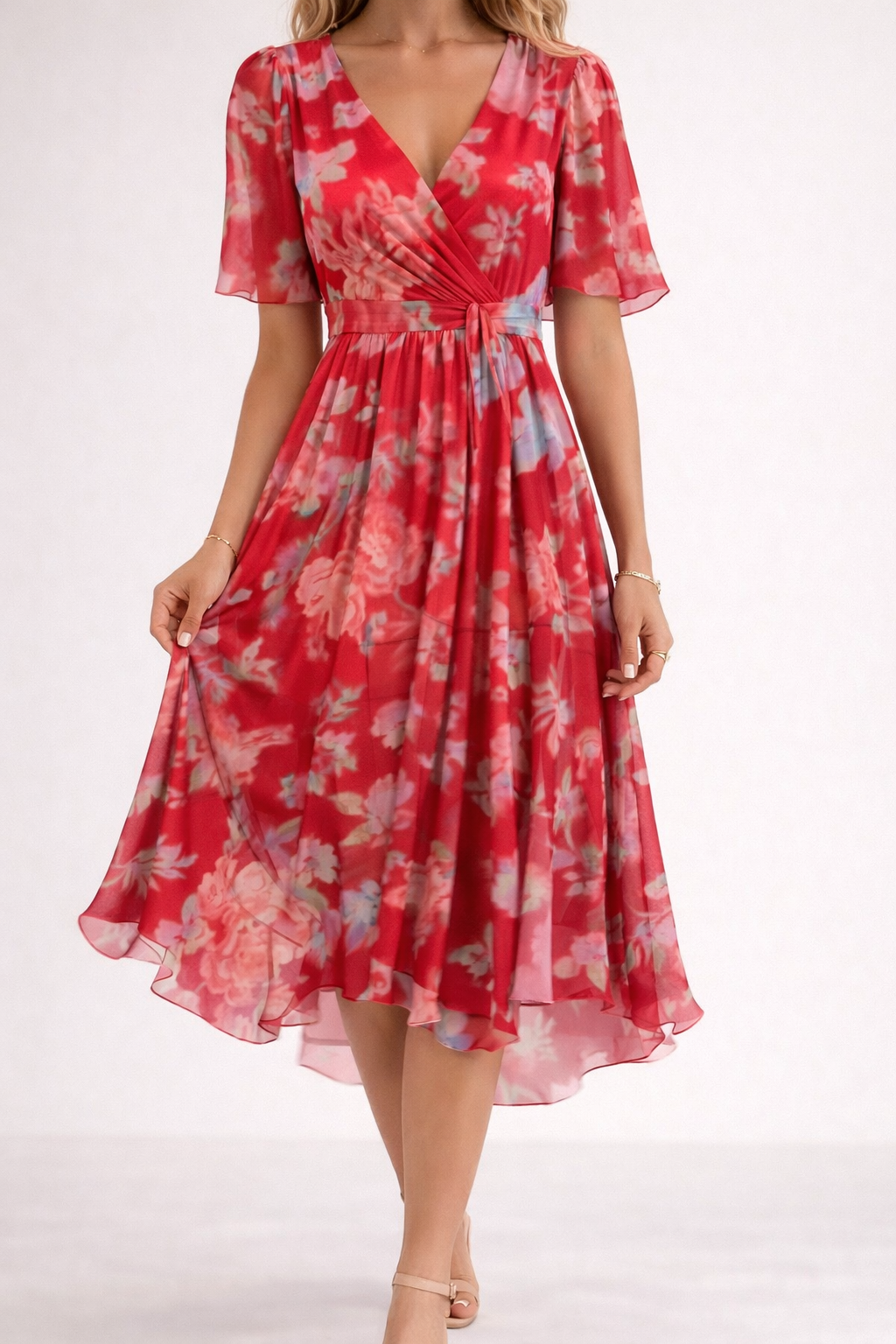 Mia - Robe Mini Fleurie Élégante