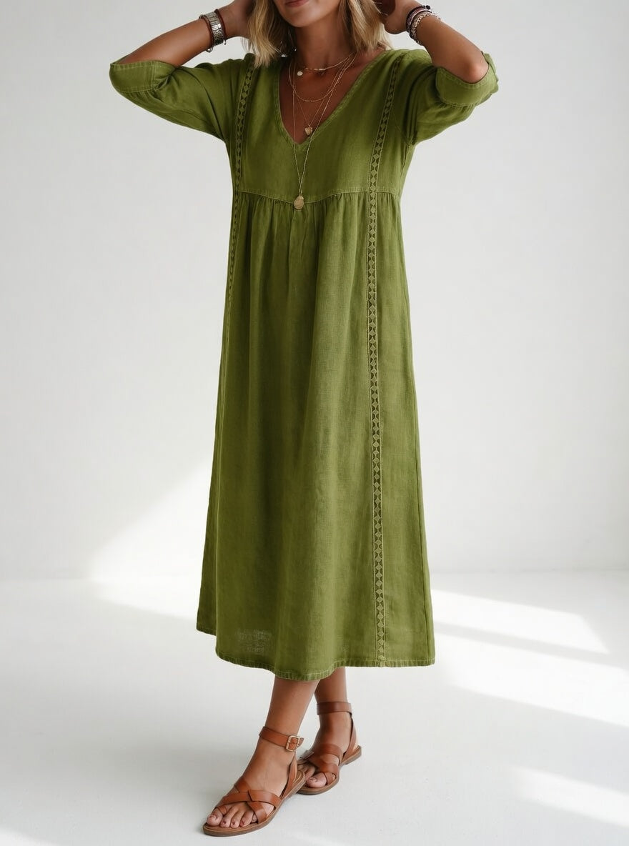 Lioréa™ — Élégante robe midi fluide décontractée