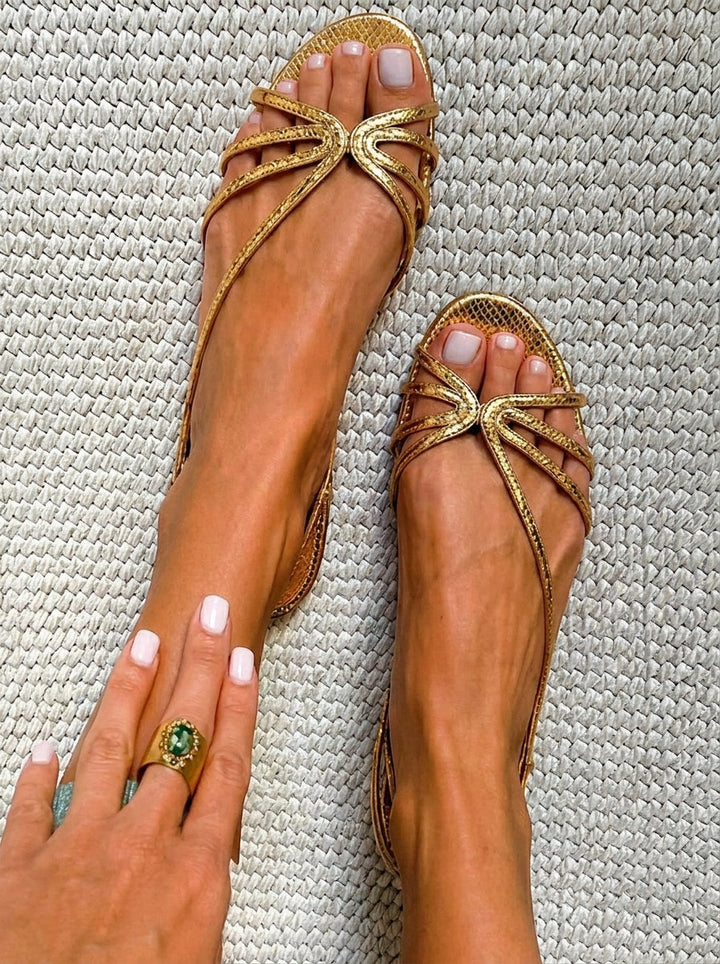 Sandales Doré