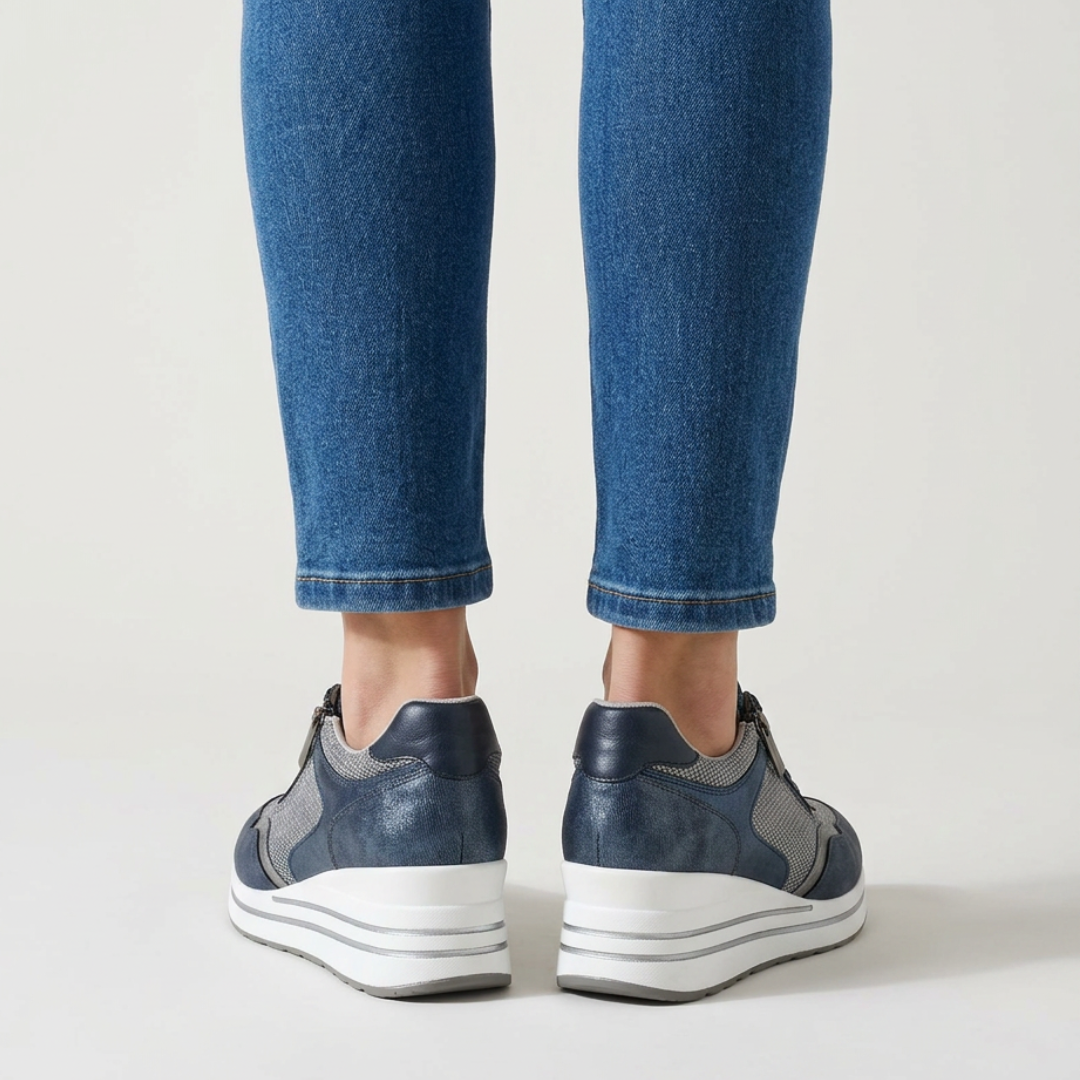 Lori - Chaussure confortable Femme avec compensée