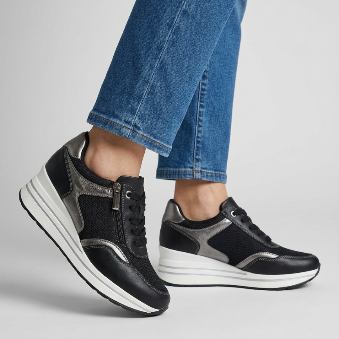 Lori - Chaussure confortable Femme avec compensée