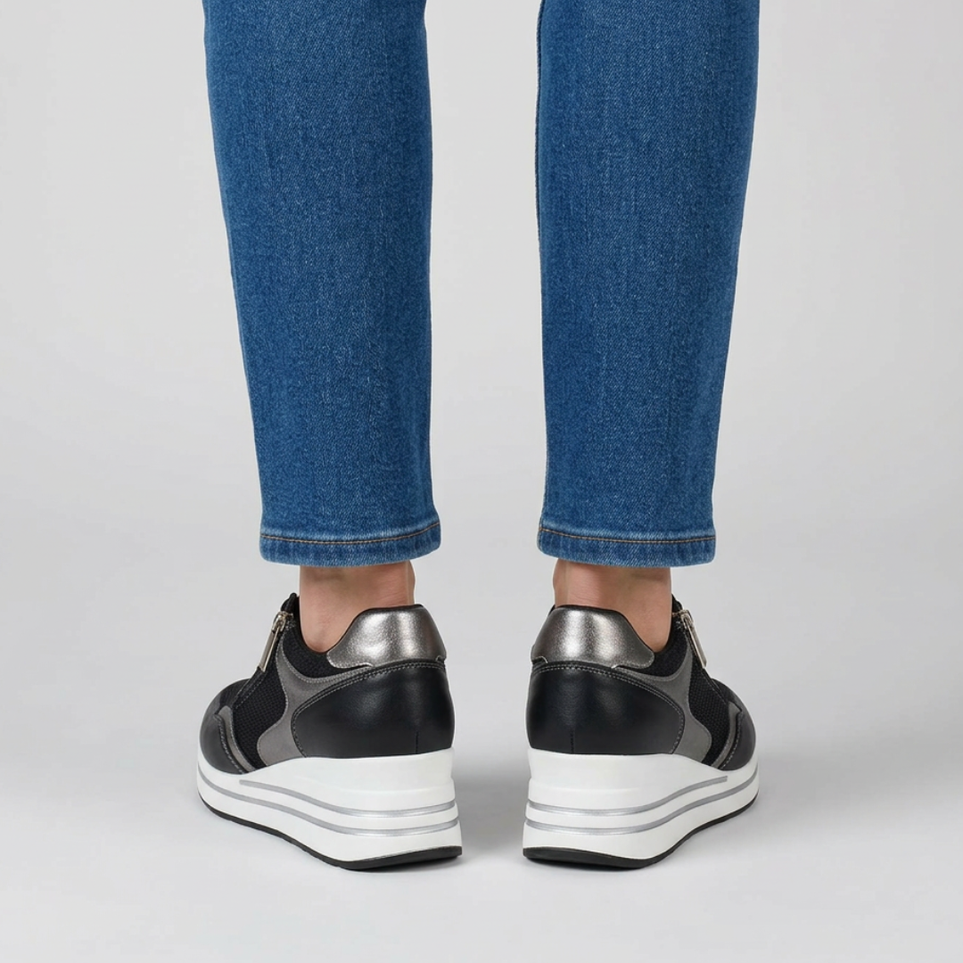 Lori - Chaussure confortable Femme avec compensée
