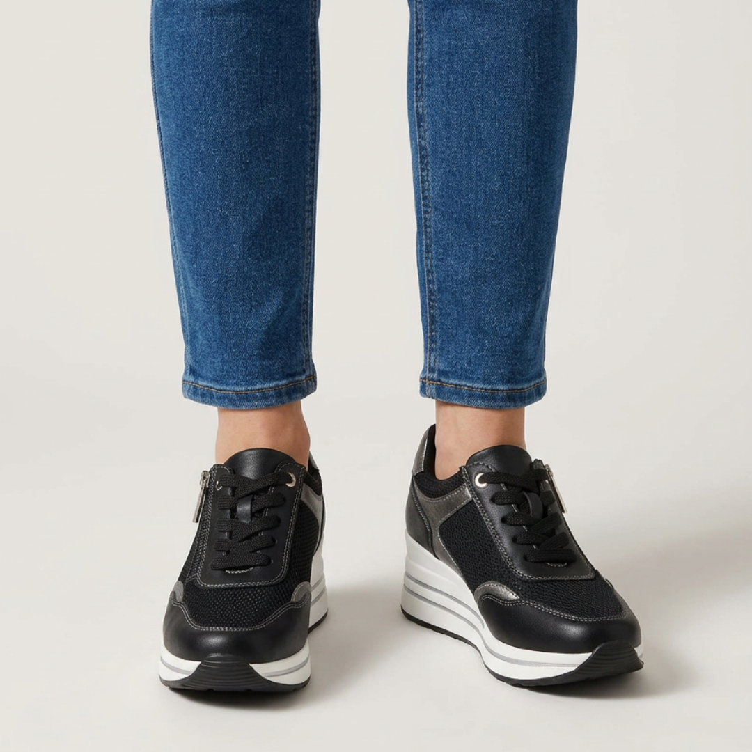 Lori - Chaussure confortable Femme avec compensée
