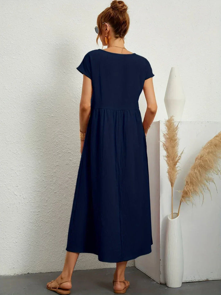 Gabrielle™ - Élégante Robe Midi Fluide au Style Intemporel