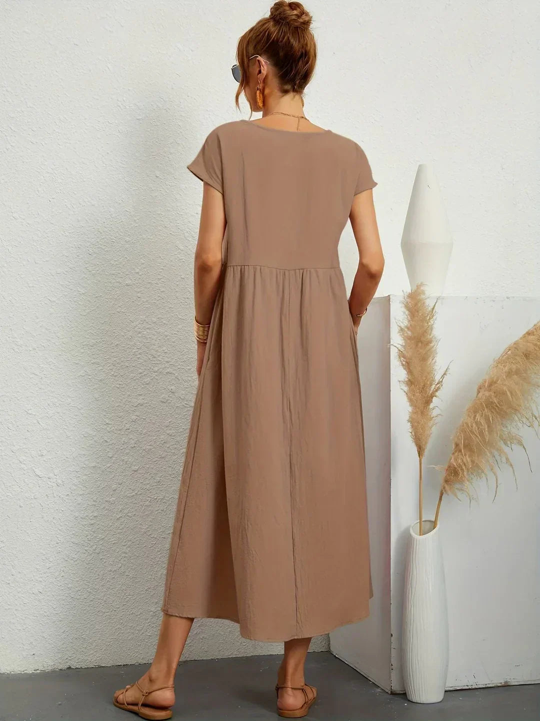 Gabrielle™ - Élégante Robe Midi Fluide au Style Intemporel