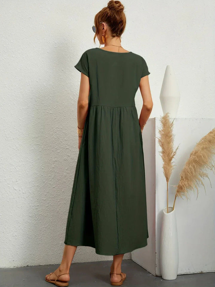 Gabrielle™ - Élégante Robe Midi Fluide au Style Intemporel