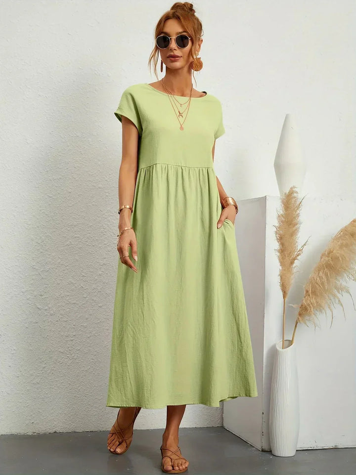 Gabrielle™ - Élégante Robe Midi Fluide au Style Intemporel