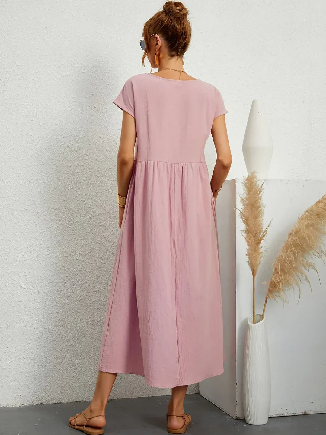 Gabrielle™ - Élégante Robe Midi Fluide au Style Intemporel