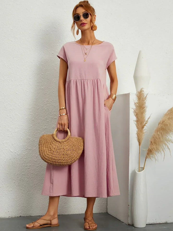 Gabrielle™ - Élégante Robe Midi Fluide au Style Intemporel