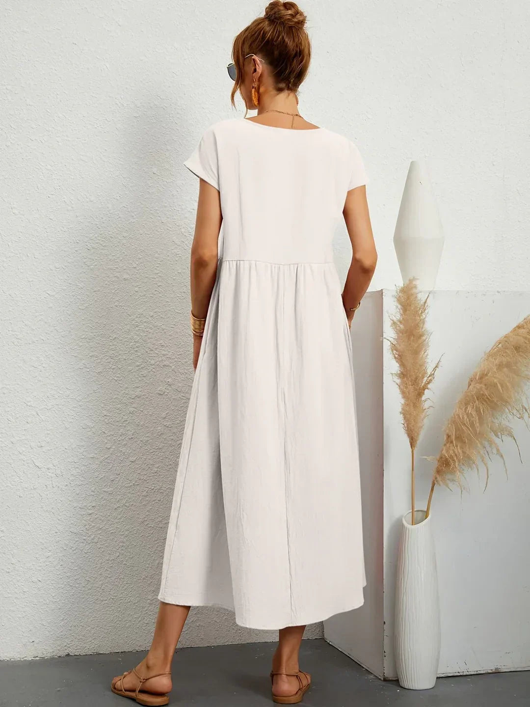 Gabrielle™ - Élégante Robe Midi Fluide au Style Intemporel