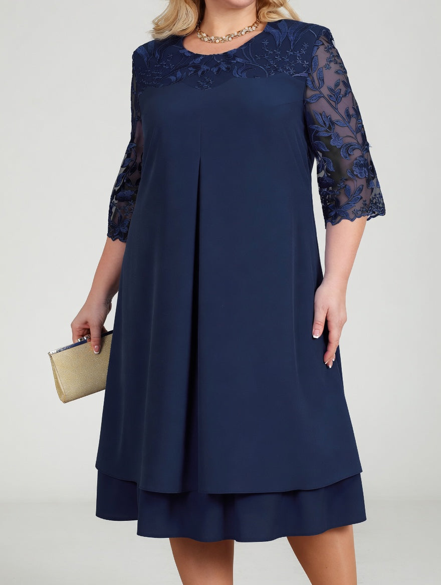 Rosévaine™ — Élégante Robe en Dentelle pour Cérémonies Raffinées