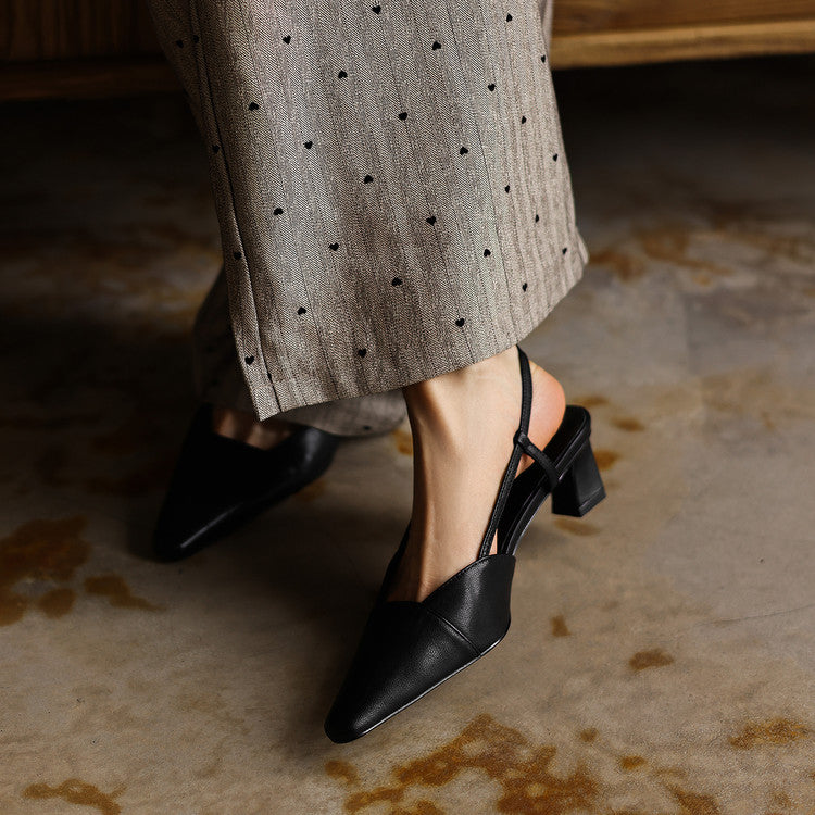 Serelle | Talons Slingback en Cuir