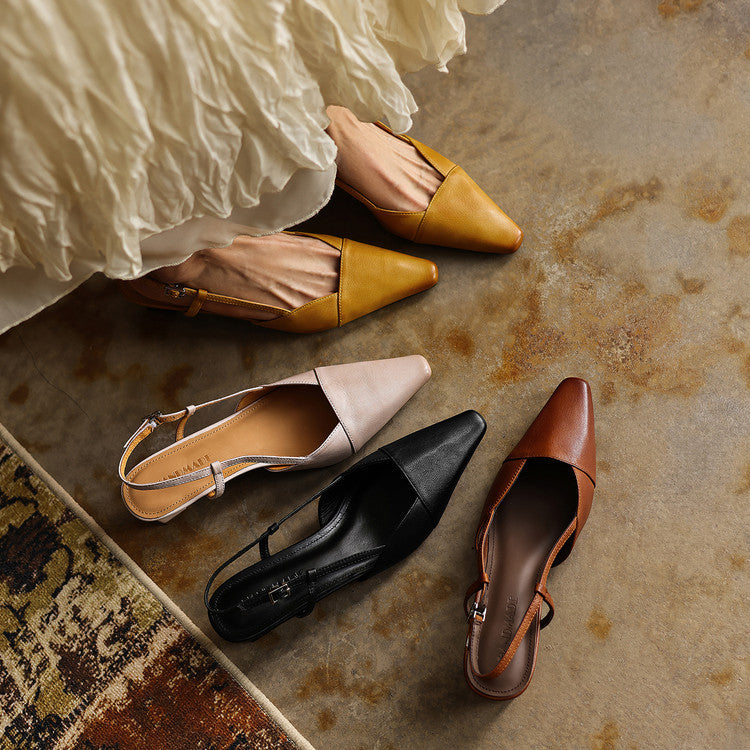 Serelle | Talons Slingback en Cuir