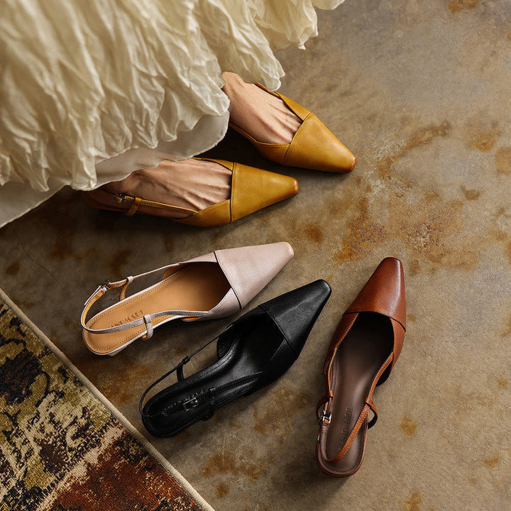 Serelle | Talons Slingback en Cuir