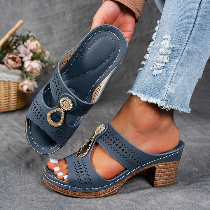 Linda | Sandales Orthopédiques à Talons Hauts Confortables