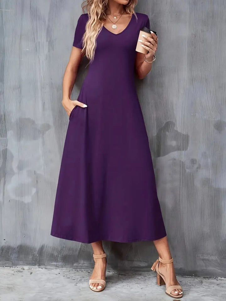 Viola™ — Élégante Robe Longue et Fluide