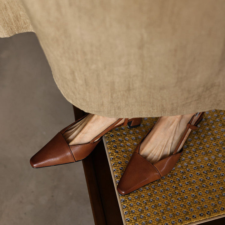 Serelle | Talons Slingback en Cuir