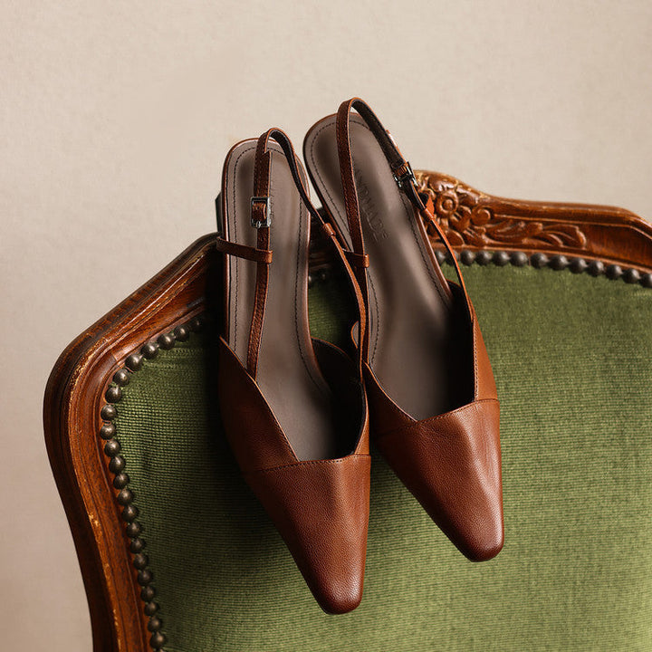 Serelle | Talons Slingback en Cuir