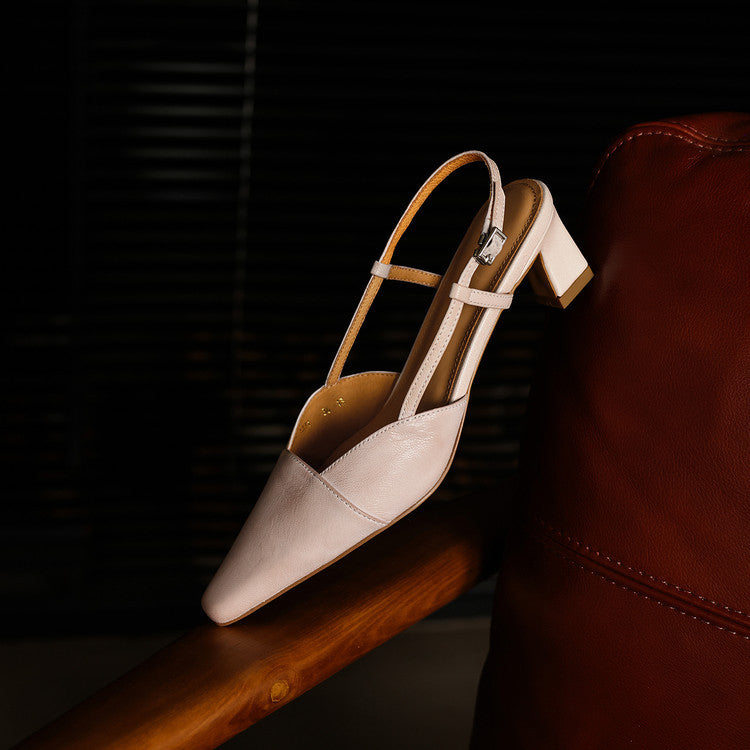 Serelle | Talons Slingback en Cuir