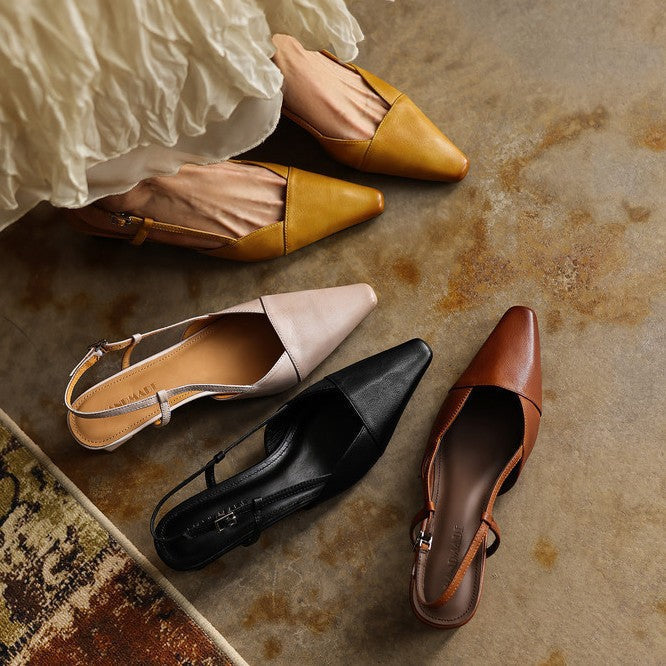 Serelle | Talons Slingback en Cuir